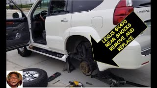 20032009 Lexus GX470 rear shocks remove and  replacement