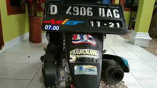 Modifikasi yamaha mio super blue 2019