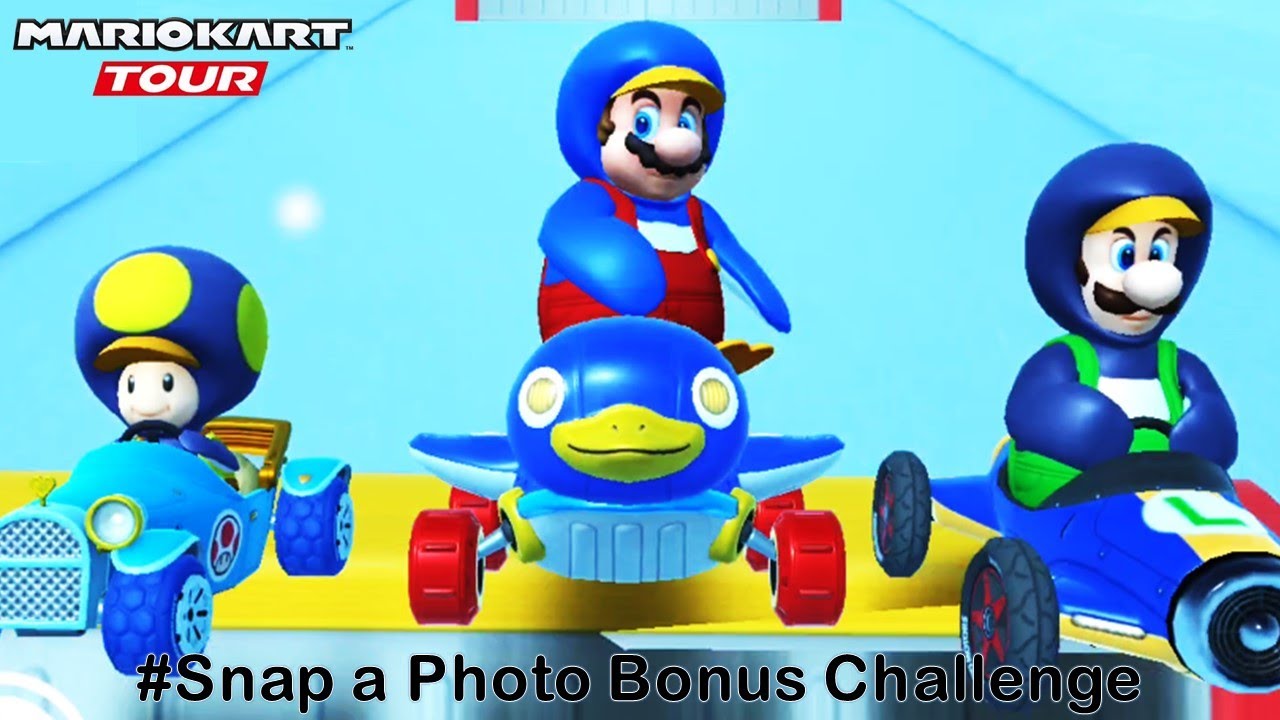 Snap a Photo Bonus Challenge in Frost Tour | Mario Kart Tour