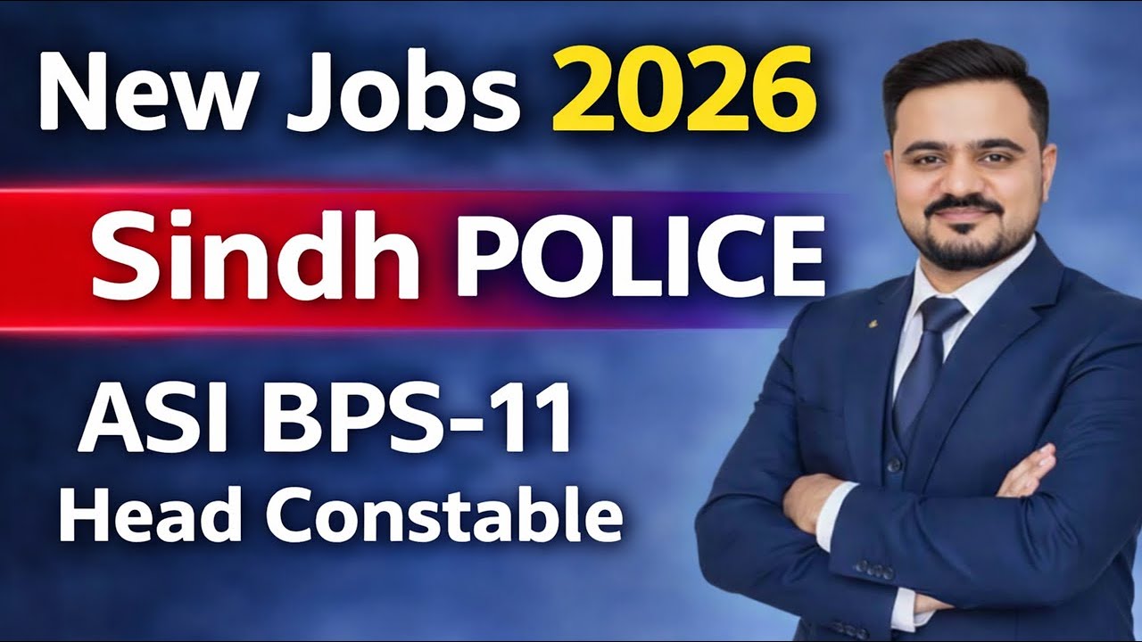 Latest Update | Sindh Police New Jobs 2026 |  ASI BPS-11 | Sindh Govt | Prison Department Jobs