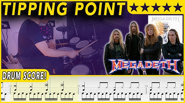 Tipping Point - Megadeth | DRUM SCORE Sheet Music | #582 DRUMSCRIBE