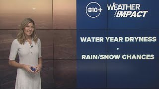 California Weather: Water year update - A dry January and tracking rain/snow chances