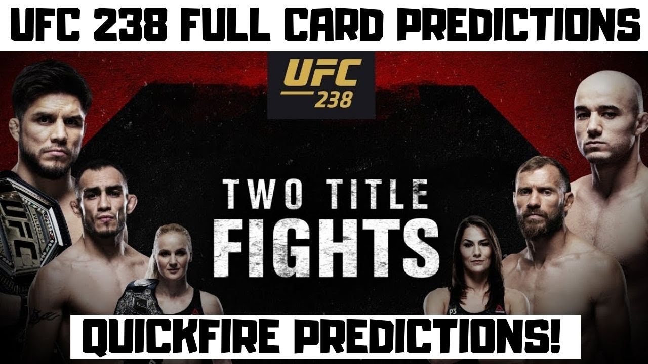 UFC 238 Predictions - Cejudo vs Moraes Full Card Predictions and Breakdowns