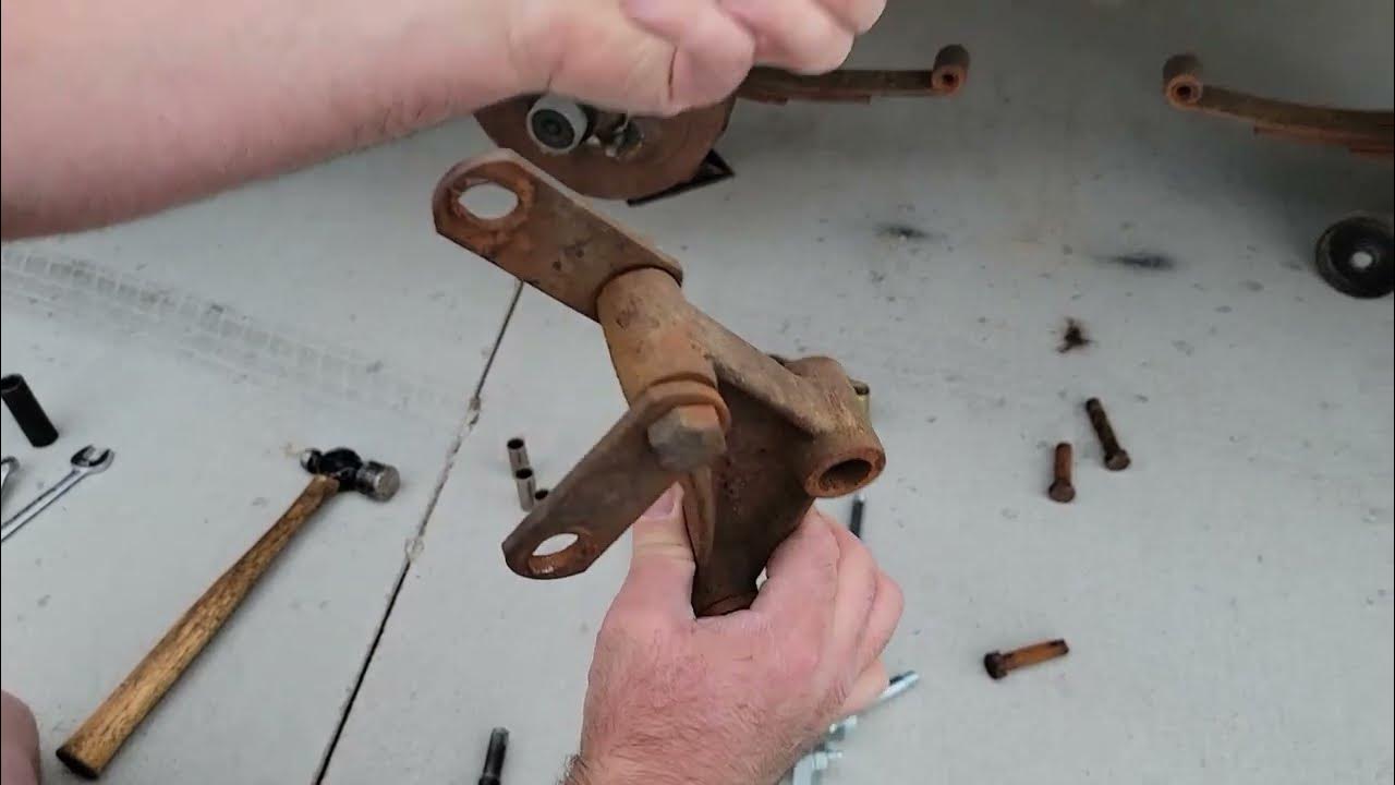 Tandem Axle Trailer Suspension Repair - YouTube