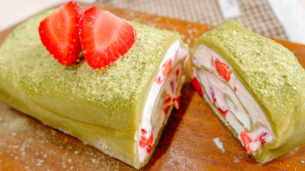 Resep Towel Cake Roll Greentea🌱 Viral | Simple dan Enak