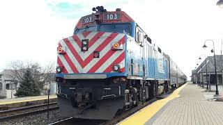 Metra 103 Pushes inbound MDN 2138 with a nice horn show from cab car 8517s k3la