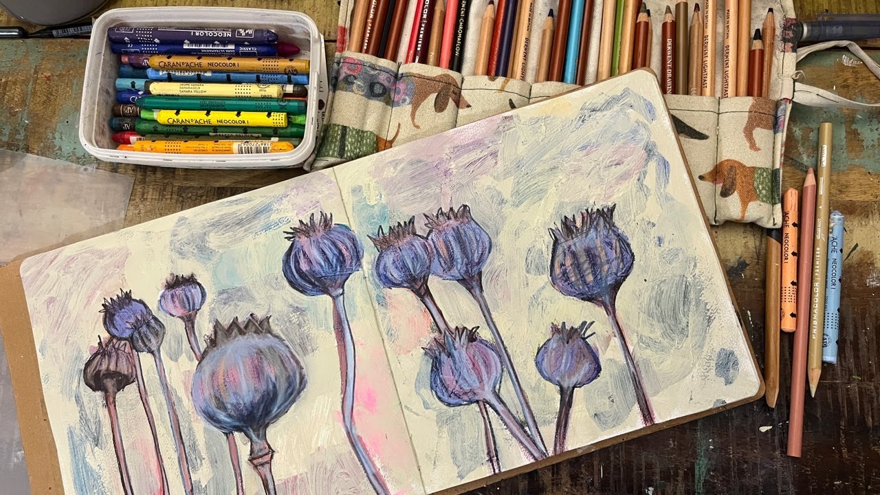 How I Turn a Photo into a Painting Without Copying It | Mixed Media Sketchbook Process