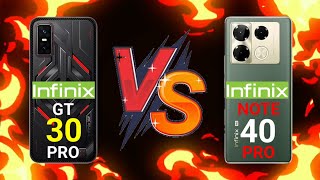 INFINIX GT 30 PRO VS INFINIX NOTE 40 PRO what's the difference?
