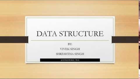 Introduction to data structures - Part 1 in English