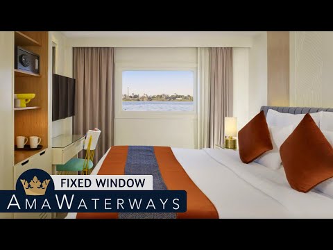 AmaDahlia Fixed Window Stateroom walkthrough tour