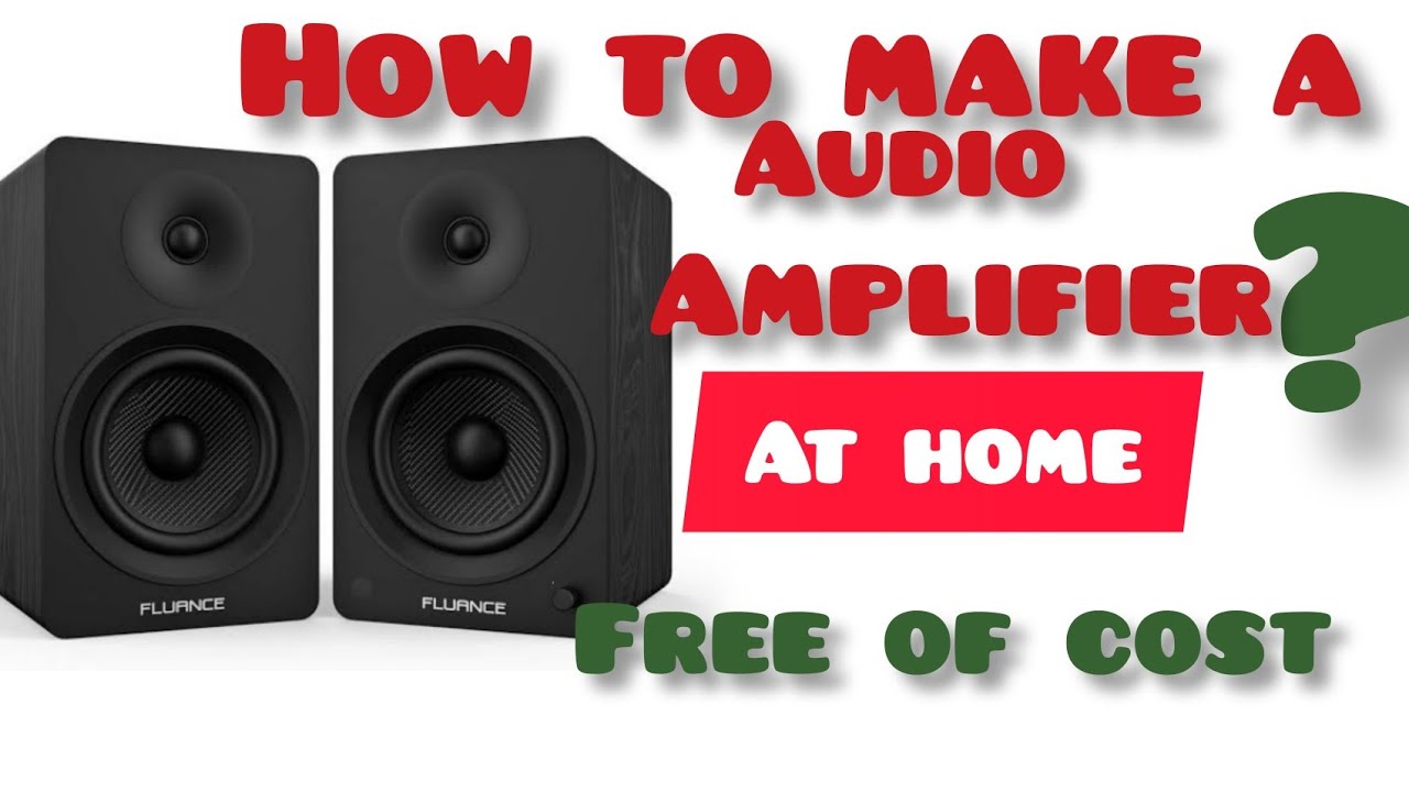 How to Make a Audio Amplifier at home without soldering iron? - YouTube