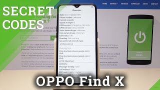 Secret Codes OPPO Find X - Device Test / Hidden Mode screenshot 1