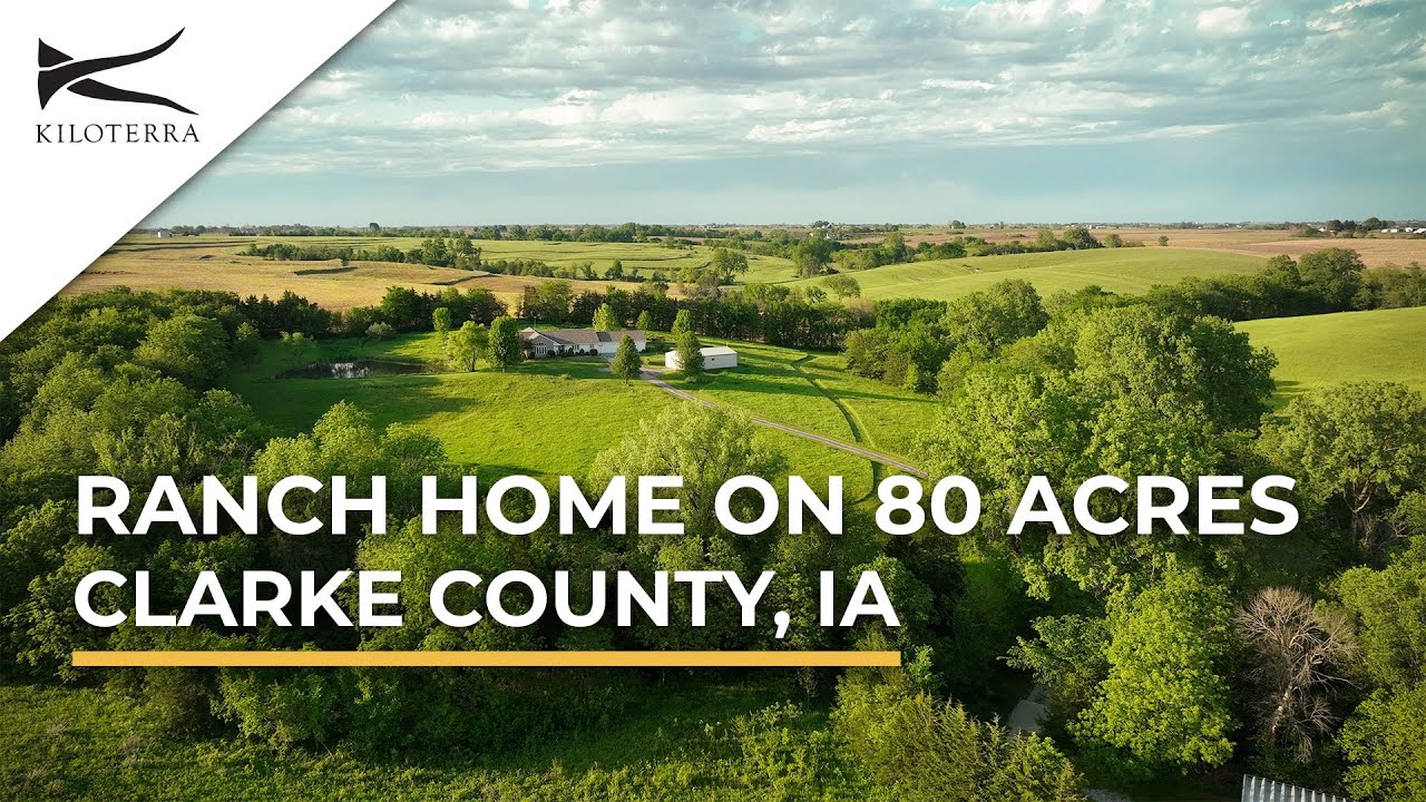 Iowa Rustic Ranch House Stunning Custom Built Ranch Home on 80 Acres // Clarke County, IA - YouTube