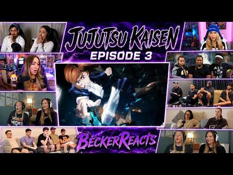 Nobara & Yuji vs Cursed Spirit | Jujutsu Kaisen Ep 3 Full reaction mashup