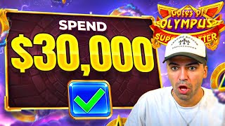 WE SPENT $30,000+ ON THE NEW GATES OF OLYMPUS SUPER SCATTER!