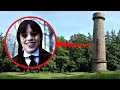 Drone catches bloody Wednesday Addams at Tower in forest Ohio!