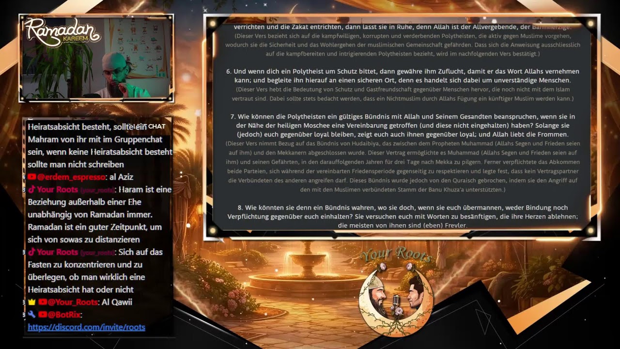 Lesung des Qurans auf Deutsch: Kapitel 9 und 10 von 30