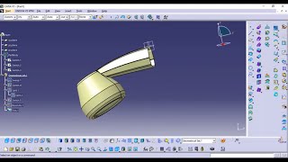 CATİA V5 tutorial, CATİA V5 drawing surface design/ catia katı ve yüzey modelleme ile parça tasarımı