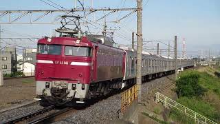 配9721ﾚ EF81-141 三鷹車両センター E231系 800番台 ミツ K1 編成 機器更新 AT 土崎 入場  吉川駅 東京メトロ 東西線 武蔵野線 2023/05/09