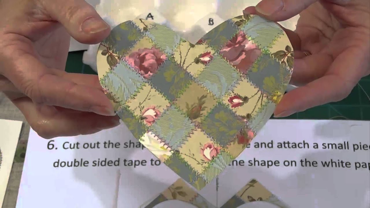 Paper Quilting 102 How to make a Paper Quilt SPARKLE HEART YouTube
