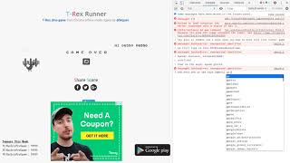 How To Hack The T-rex Runner Game