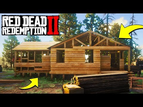HOW TO BUILD A CABIN In Red Dead Redemption 2! Red Dead Redemption 2 Secrets!