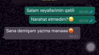 WHATSAPP YAZIŞMASI QƏMLİ DURUM - STATUS VİDEOSU