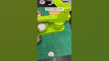 Tutorial how to press button badge pocket mirror keychain