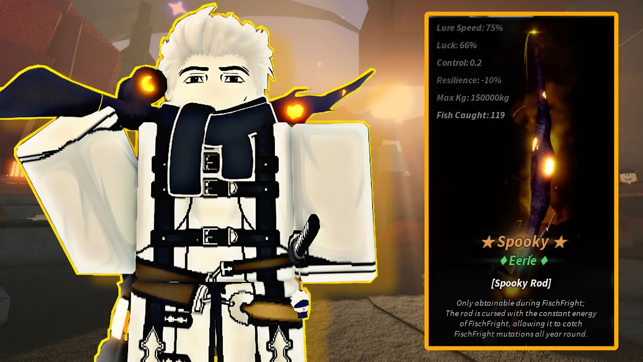 НОВАЯ *SPOOKY* УДОЧКА МАКСИМАЛЬНО СЛОМАНА! | FISCH ROBLOX!
