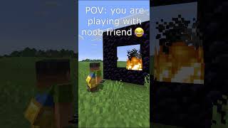 Subscribe! #minecraft #fun #minecraftshorts #noob #pov