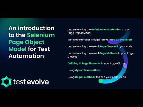 An introduction to the Selenium Page Object Model for Test Automation