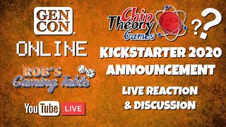 Gen Con Online 2020 Chip Theory Games Next Kickstarter Live Discussion