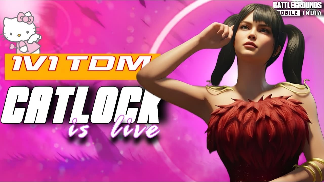 🛑 TEAMCODE GAMEPLAY WITH CATLOCK 💞🥰#bgmilive #tdm1v1 #girlgamer # ...