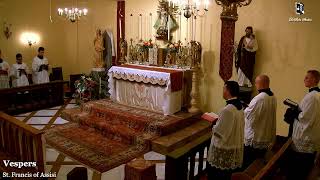 Vespers: 7:00 P.M EASTERN TIME (ET)