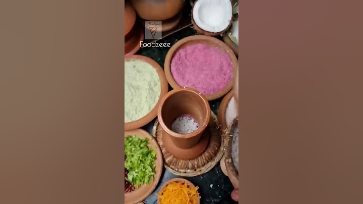 Colour puttu with kadala curry 😍 #foodzeee