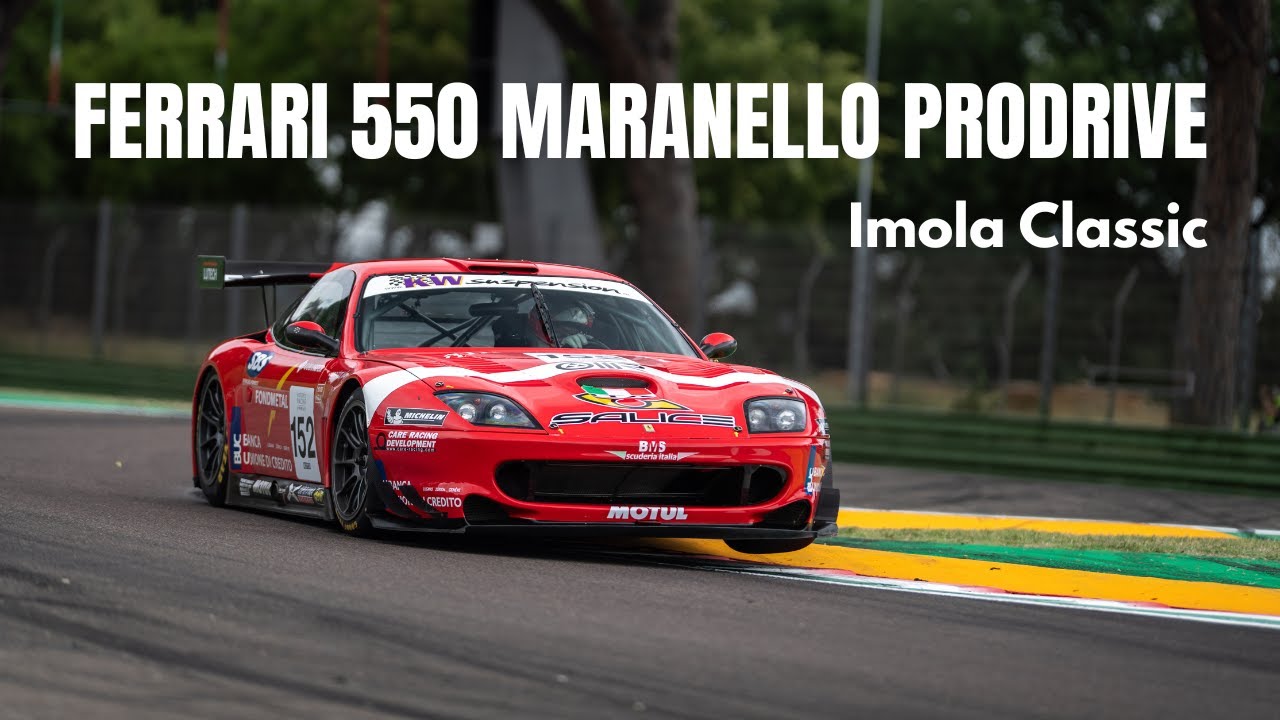 Ferrari 550 Maranello Prodrive at Imola Classic - incredible V12