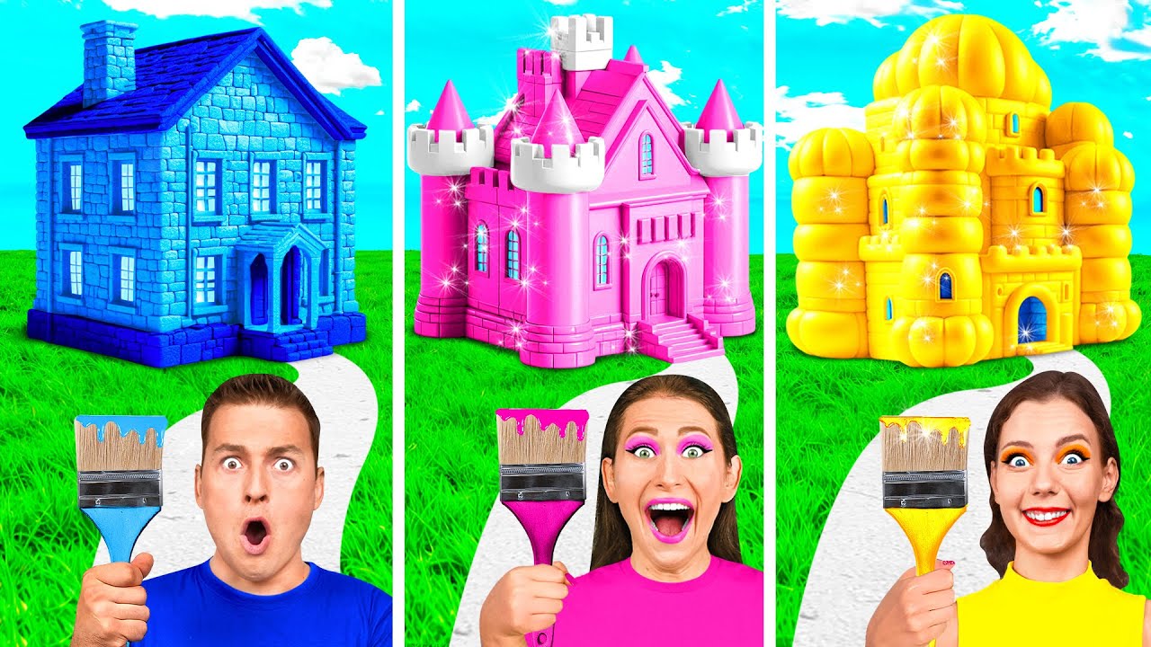 Домики Одного Цвета Челлендж | Потрясающий Творческий Челлендж от Fun Teen