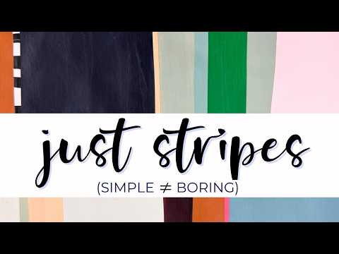 Simple Stripe Paintings: Testing Color & Calming a Busy Brain
