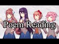 Doki doki literature club  second day poems  poem reading