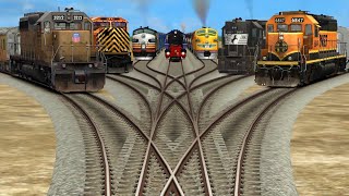 Some diesel Train crossing on India bumpy Railraod Tracks / Train video/ Train games  screenshot 3