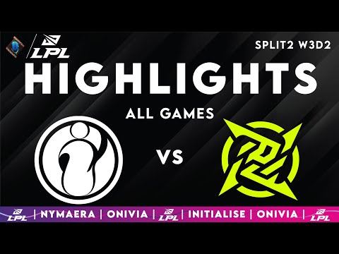 IG vs NIP ALL GAMES Highlights | LPL 2025 Highlight | Invictus Gaming vs Ninjas in Pyjamas by Onivia