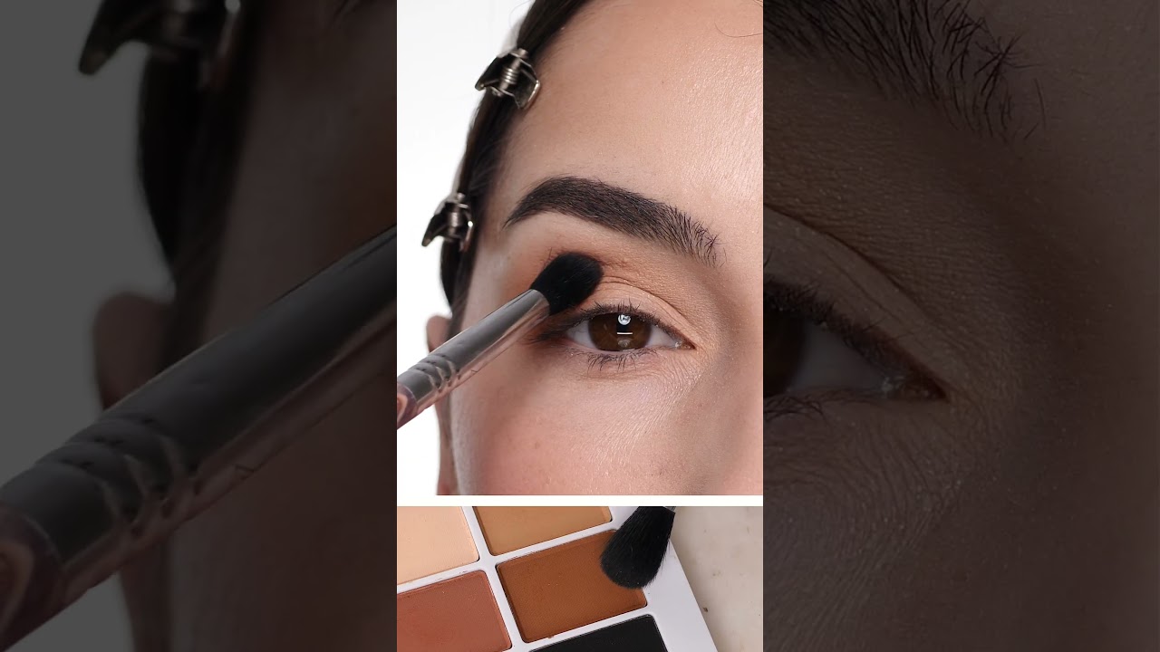 Warm brown eyeshadow & bold wing using Makeup by Mario Master Mattes the Original