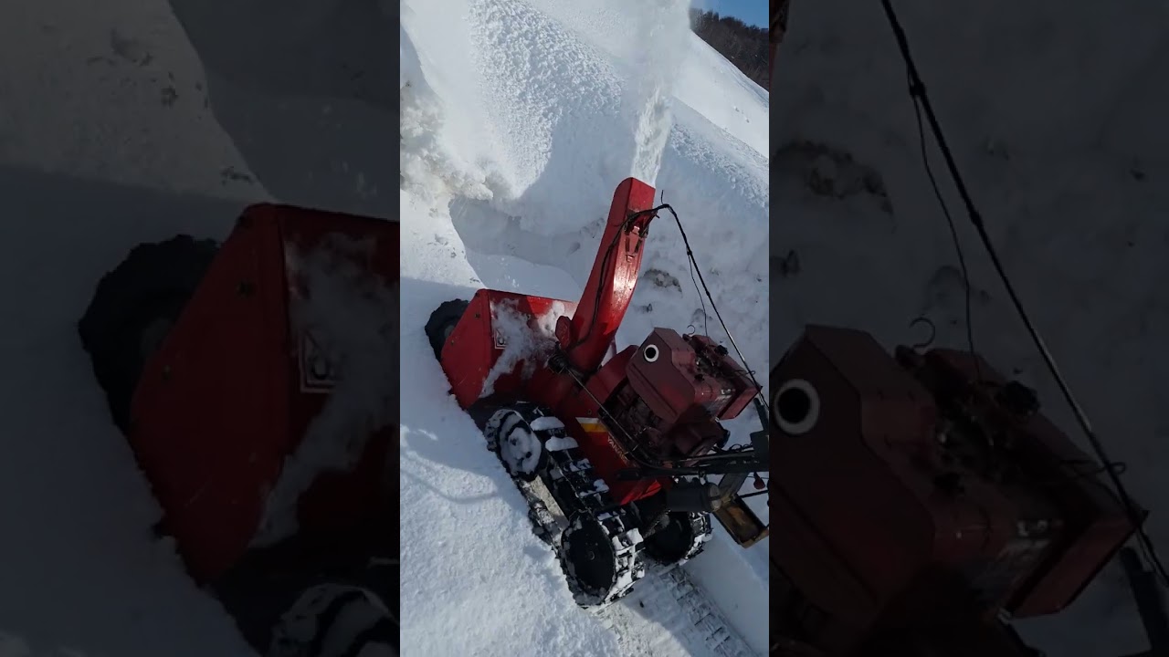 ヤナセ除雪機　10馬力　実働　好調❗ ヤナセ除雪機10馬力 実働 - YouTube