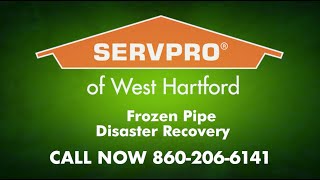 Frozen Pipe Disaster Recovery - SERVPRO of West Hartford