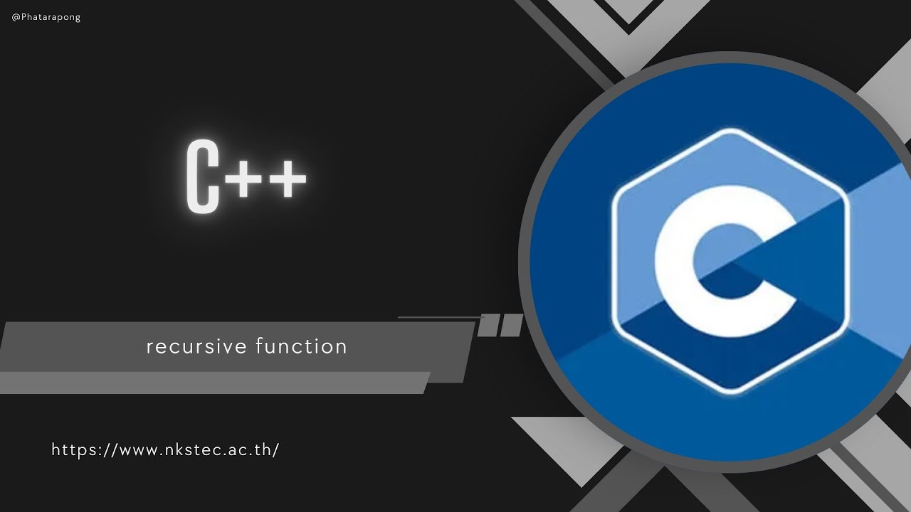 C++ การใช้ recursive function - YouTube