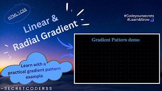 LINEAR & RADIAL GRADIENT | Learn to design creative background pattern using gradient effects