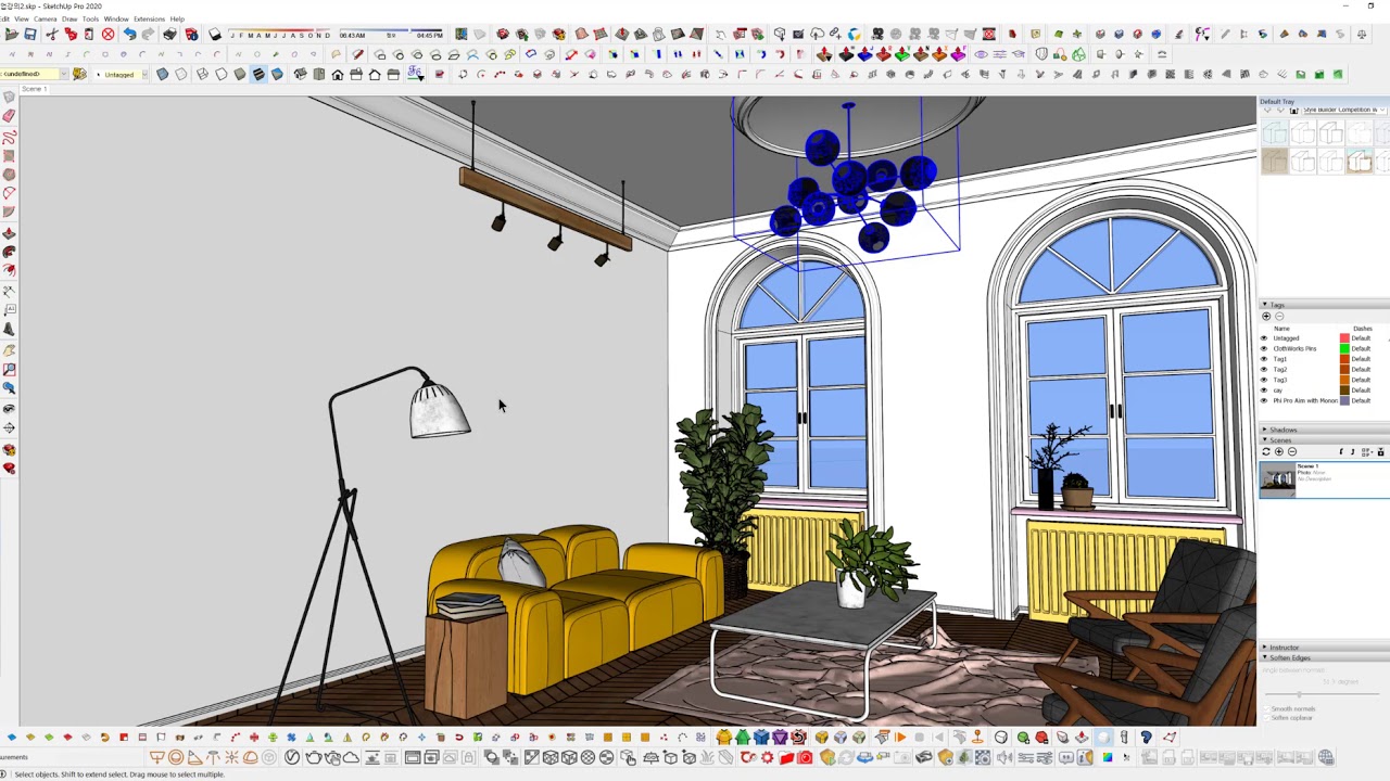 SketchUp 2022 v ray    5 YouTube