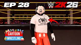 Mickey Mouse joins The CWO! WWE2K26 Cartoon Wrestling