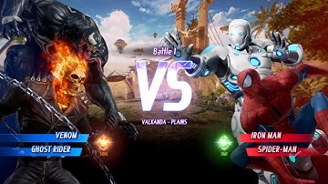 MARVEL VS. CAPCOM: INFINITE Venom,Ghost Rider Gameplay In Arcade Mode