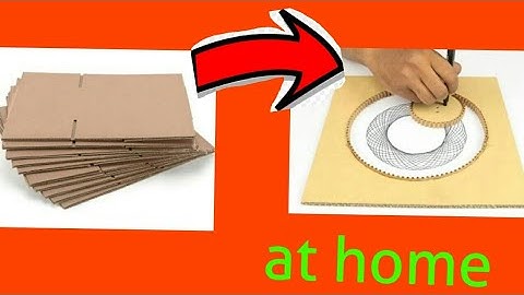 How to make a spirograph at home with cardboard